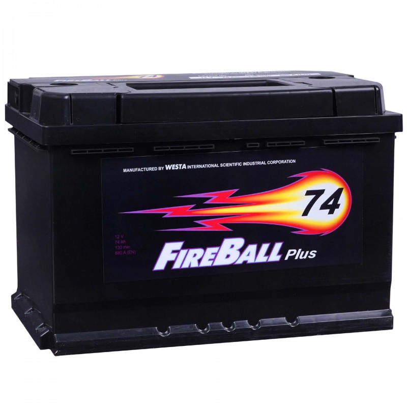 Fire Ball Plus 74Ah 680A Wysoka Prawy Plus