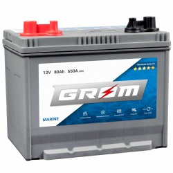 GROM MARINE 80Ah 640A Lewy +