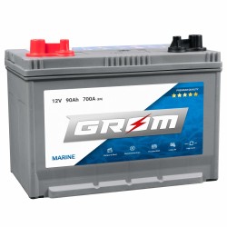 GROM MARINE 90Ah 700A Lewy +