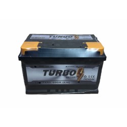TURBO 74Ah 690A P+ Niski