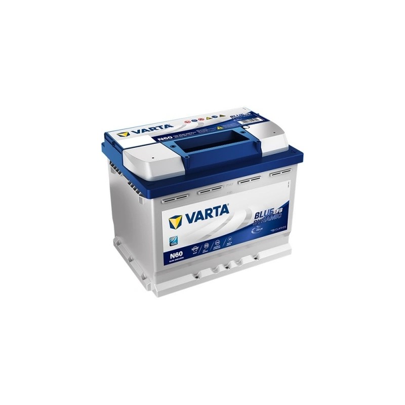 Varta Blue EFB N60 60Ah 640A Wysoki Prawy Plus