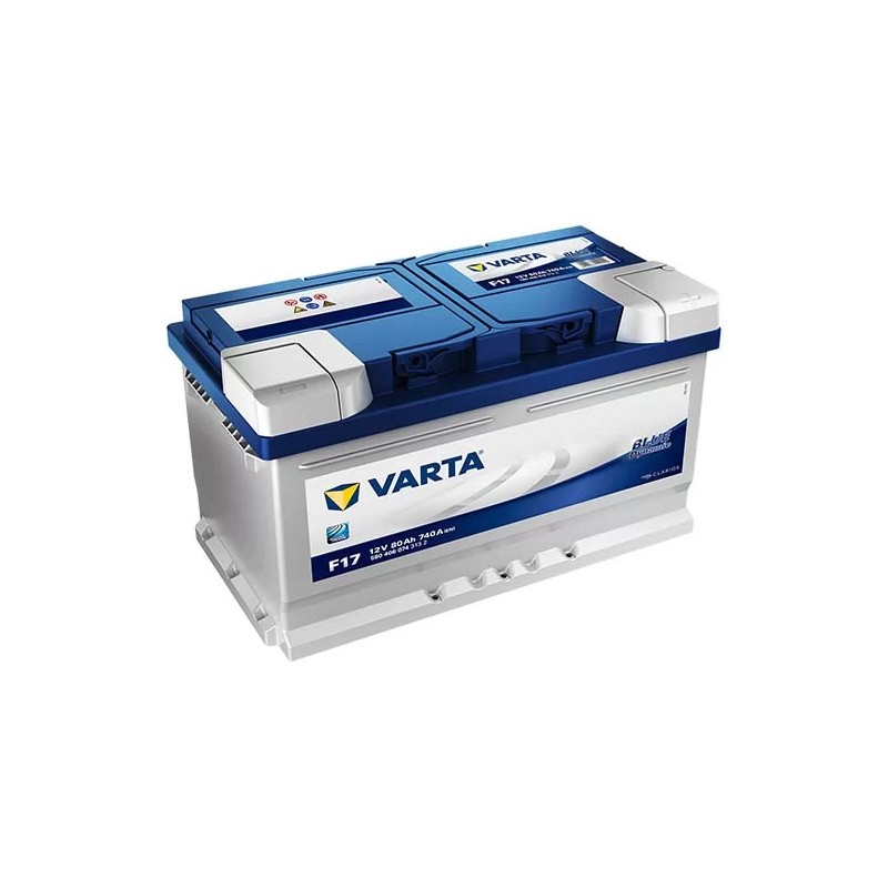 Varta Blue F17 80Ah 740A Niski Prawy Plus