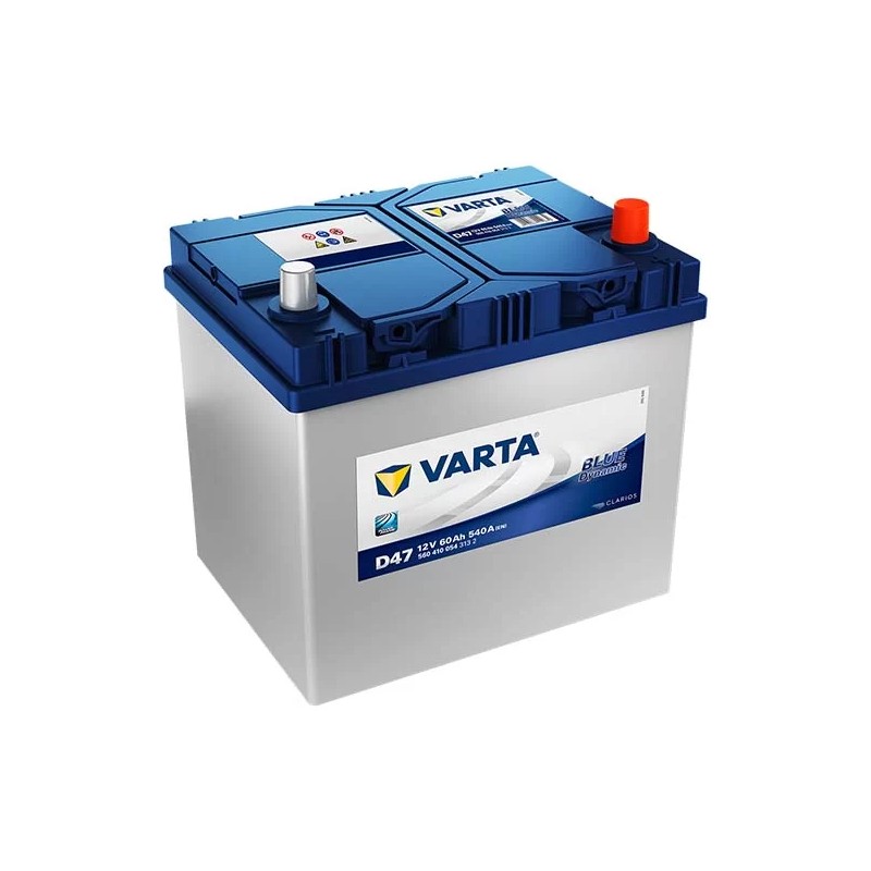 Varta Blue D47 60Ah 540A Japan Prawy Plus
