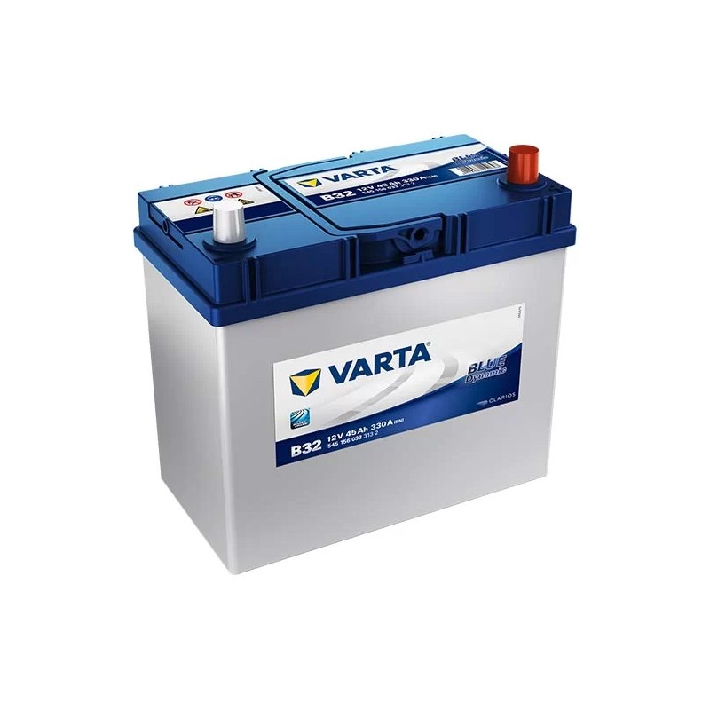 Varta Blue B32 45Ah 330A Japan Prawy Plus