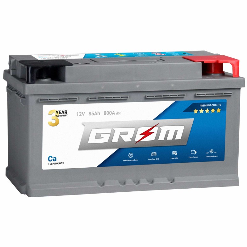 GROM PREMIUM 85Ah 800A Prawy Plus